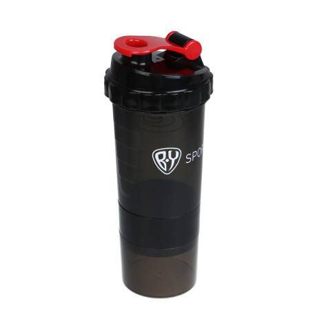 Спортивный шейкер 3 в 1, тм BY SPORT, 500мл, 25x9см, полипропилен