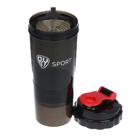 Спортивный шейкер 3 в 1, тм BY SPORT, 500мл, 25x9см, полипропилен