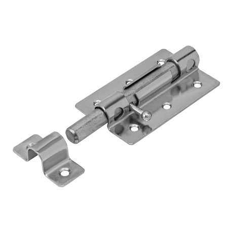 Задвижка дверная ЗД-08, цинк, (Металлист)