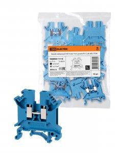 TDM зажим наборный ЗНН-4мм2 41А синий (Ph-C UK-4BU) (10шт/уп, цена за шт) (10!) SQ0803-1113