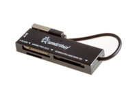 Картридер Smartbuy SBR-717-K черный SD/SDHC/MMC, microSD, M2, скорость передачи данных до 480 мб/с