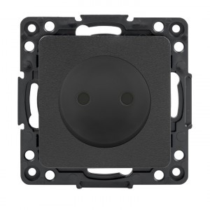 EKF Стокгольм мех. роз. СУ 1 мест.10 А (шторки) черный автоклеммы (корпус PC) EZR10-022-10