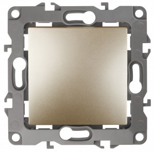 ЭРА 12 мех. выкл. СУ 1 кл. 10А без м.лапок, шампань, автоклеммы 12-1001-04 0097