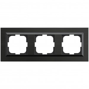 OVIVO Рамка СУ 3 местн. QUANTUM, антрацит, 405-350000-227