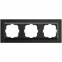 OVIVO Рамка СУ 3 местн. QUANTUM, антрацит, 405-350000-227