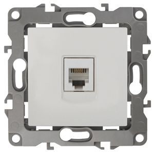 ЭРА 12 мех. роз. телеф. СУ 1 мест. RJ11, сл. кость, автоклеммы 12-3105-02 0912