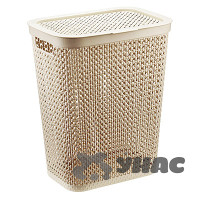 Корзина для белья ПИРУЛА 35л Латте М2614