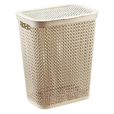 Корзина для белья ПИРУЛА 35л Латте М2614
