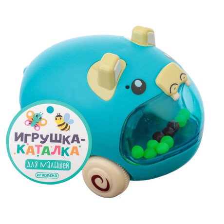 ИГРОЛЕНД Игрушка для малыша каталка "Зверята", 31х9х29см, ABS, 6 дизайнов