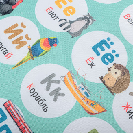 ЕРМАК Защита спинки сидения, оксфорд, 62х45см, "Алфавит"