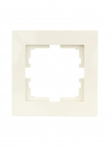 Lezard VESNA рамка СУ 1 мест. (горизонт) крем 742-0300-146
