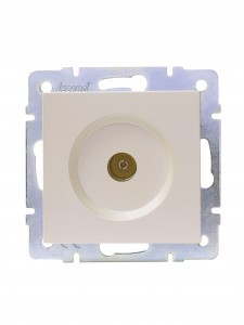 Lezard VESNA мех. роз. TV СУ 1 мест. перламутр (RG6 оконеч) (корп. ABS) 742-3088-130