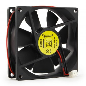 Вентилятор Gembird FANPS 80x80x25, втулка, 2 pin, провод 0,3 м