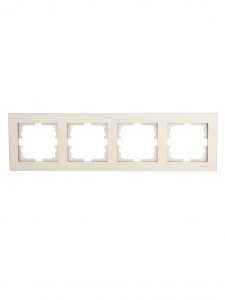 Lezard VESNA рамка СУ 4 мест. (горизонт) титан 742-3700-149