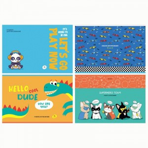 Альбом для рисования 16л., А4, на скрепке BG "Mix. Мальчики" Арт.339405