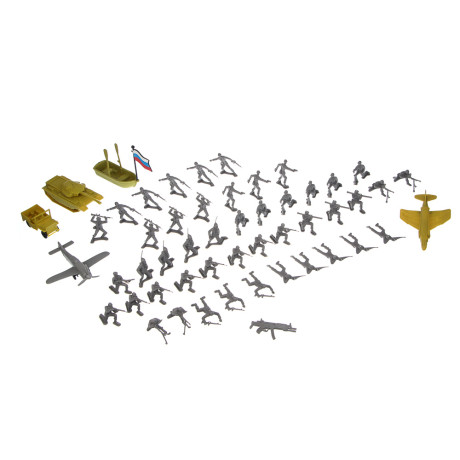 ИГРОЛЕНД Набор солдатиков 100 шт., пластик