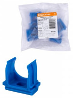 TDM Крепеж-клипса для трубы ПНД d25мм синяя (10шт, в уп. цена за шт.) SQ0405-0133