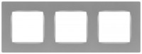 ЭРА 12 рамка СУ 3 мест. Классик, алюминий 12-5203-03