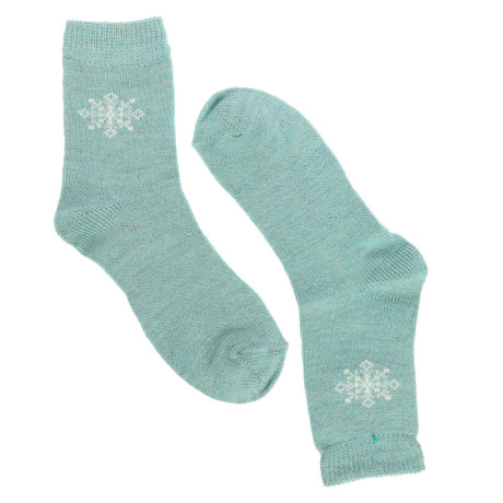 Носки женские с новогодней тематикой, 85% акрил, 14% полиамид, 1% эластан, п. 36-39