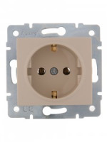 Lezard KARINA мех. роз. СУ 1 мест. 16А земля, ПБТ крем (корп. ABS) 707-0388-122B