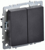 IEK BRITE мех. выкл. СУ 2 кл. 10А ВС10-2-0-БрЧ черный BR-V20-0-10-K02