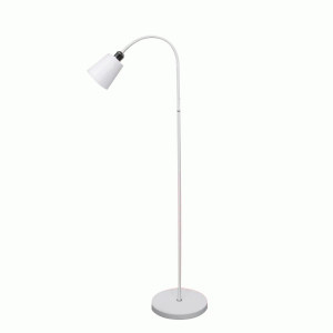 General LOFT св-к напольный торшер 60W E27 h=155см 125х130 ножной выкл метал/белый 801011