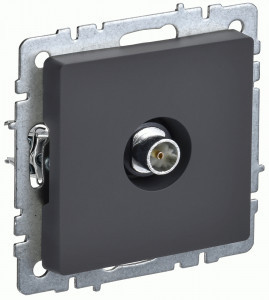 IEK BRITE мех. роз. СУ TV оконечная РТВ11-0-БрГ графит BR-A10-O-K53