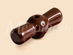 МЕЗОНИНЪ Ручка фарфор для поворотного выключателя, коричневая GE70001-04