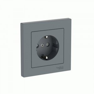 Systeme Electric ATLASDESIGN роз. СУ 1 мест. (земля) штор, 16А (автоклеммы) ГРИФЕЛЬ ATN000744S (10!)