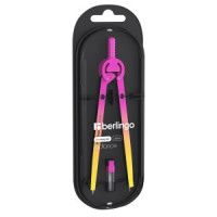 Готовальня Berlingo&quot;Radiance&quot;,2предмета,циркуль170мм,желтый/розовый градиент,пласт.футляр Арт.339133