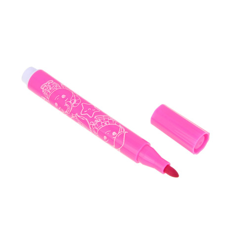 BY Русские Супергерои Фломастеры 12 цветов "Каваи", утолщенные, 10,4см., в пласт. боксе с ручкой