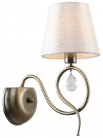 Rivoli бра 2067-401 Beatrix 1хЕ14 40W 250х150х320 античная бронза, кремовый 55473