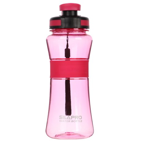 SILAPRO Спортивная бутылка с сеточкой 22х8см, 700мл, силикон, PC