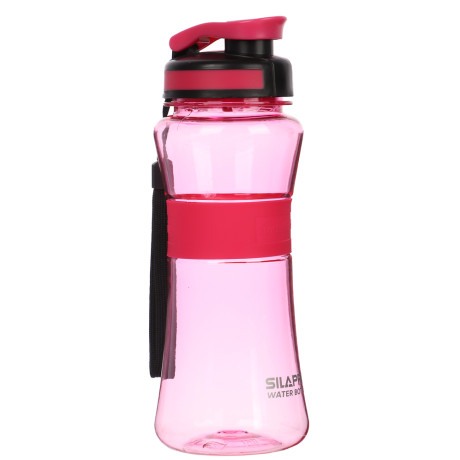 SILAPRO Спортивная бутылка с сеточкой 22х8см, 700мл, силикон, PC