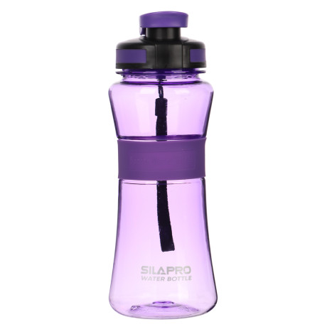 SILAPRO Спортивная бутылка с сеточкой 22х8см, 700мл, силикон, PC