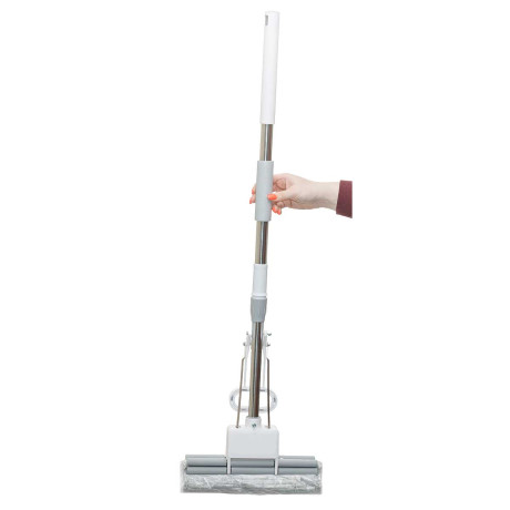 Швабра NA2598 двойной отжим телескопическая ручка 97-123 см (30)