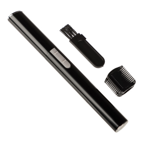 LEBEN Триммер универсальный, 13см, 1 насадка, 1 щетка, алюминий, пластик, питание 1xААA