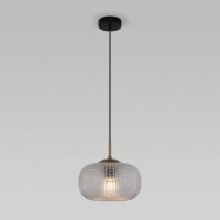 Eurosvet св-к подвес. Е27 1x60W 250х250х910 мет прозр./черный Gem 50262/1 a064963