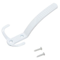 Крючок-вешалка мебельн 3-рожк СТАНДАРТ 212A WW мат.белыйИнд. уп. на подвесе(320,40) (200,50)