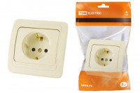 TDM Валдай роз. СУ 1 мест. 16А сл. кость (земля) (10!) SQ1804-0108