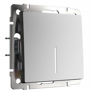 Werkel мех. выкл. СУ 1 кл. 10А, проходной  (инд.) (серебро матовый) W1112165 a063615