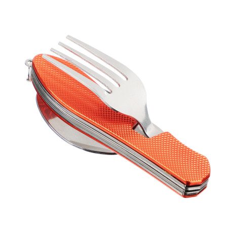 Набор туристический тм ЕРМАК, (нож, ложка, вилка, открывалка), нерж. сталь