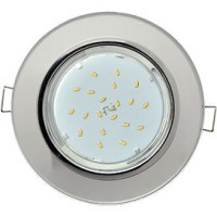 Ecola GX53 H4 5310 св-к Стекло Круг хром-хром (зеркальный) 38x126 FM53RNECH (10!)