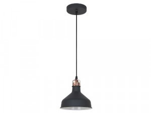 Camelion LOFT PL-425S C62  черный+медь (Светильник подвесной Amsterdam,  1х E27, 60Вт, 230В, мет
