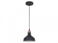 Camelion LOFT PL-425S C62  черный+медь (Светильник подвесной Amsterdam,  1х E27, 60Вт, 230В, мет