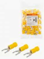 TDM Наконечник вилочный изолированный НВИ с легким вводом проводника 6,0-5 (100 шт.)  SQ0503-0208