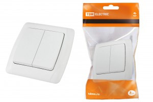 TDM Онега выкл. СУ 2 кл. 10А бел. (10!) SQ1805-0002