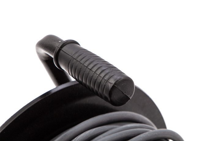 Удлинитель силовой 30 м, 16А, тип УХ10, ПВС, усиленный, на кабельной катушке, 4 розетки без заземления Сибртех