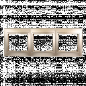 Smartbuy Венера Рамка 3-местная горизонтальная шампань  (SBE-01c-00-FR-3)