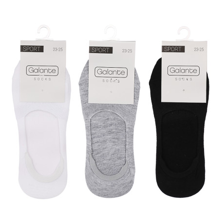 GALANTE Носки-подследники р.23-25, 85% хлопок,10% полиэстер, 5% спандекс, цвета в ас-те, НП22-011